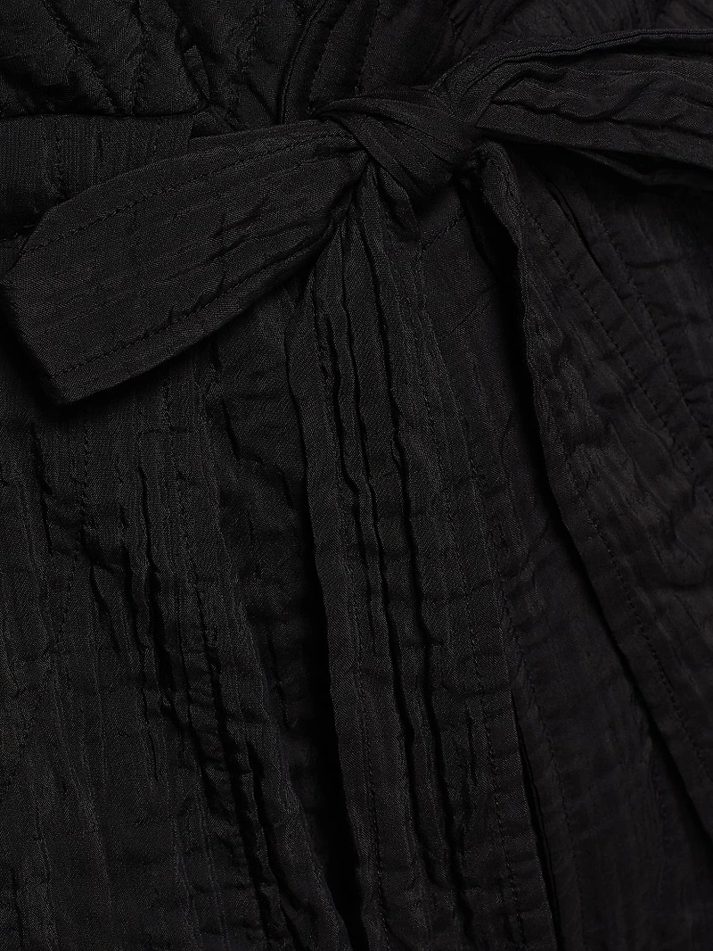 Sereni Woven Paperbag-Waist Shorts