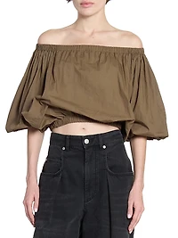 Bertille Poplin Crop Top