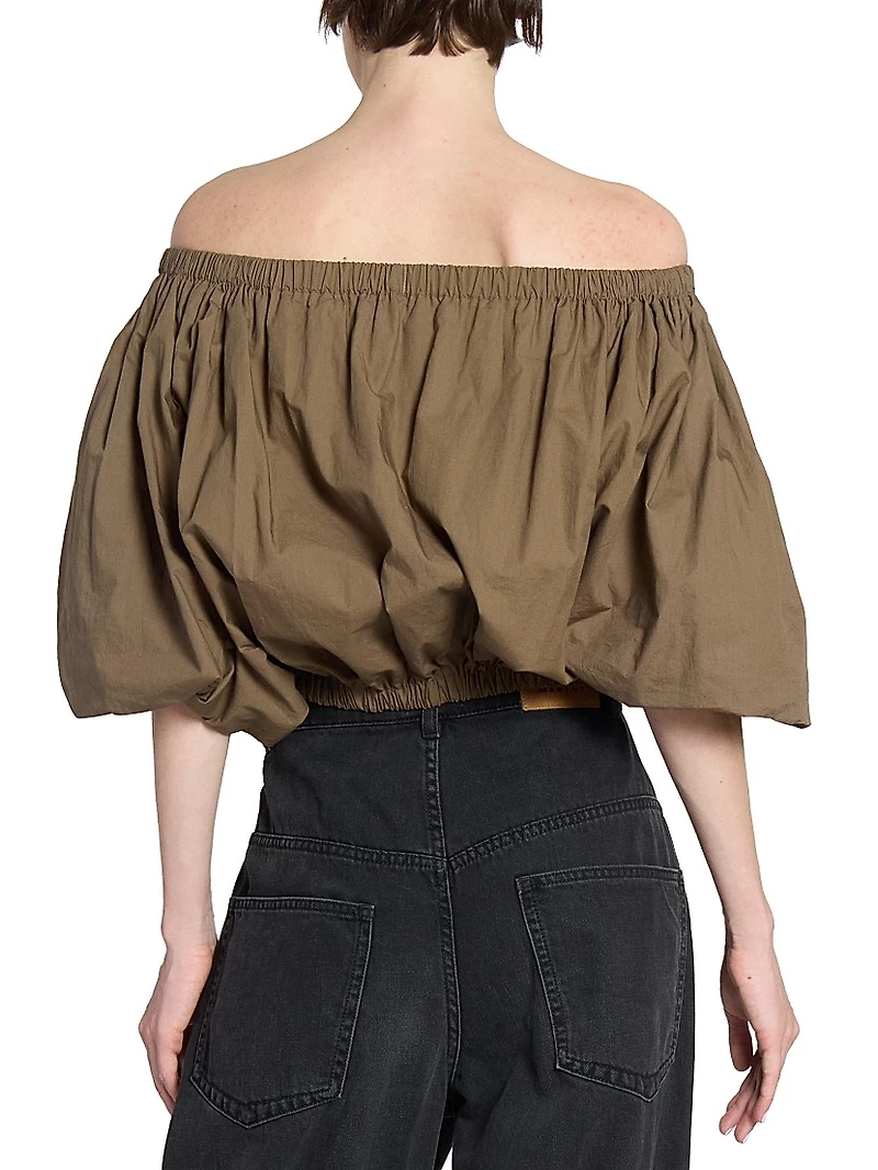 Bertille Poplin Crop Top