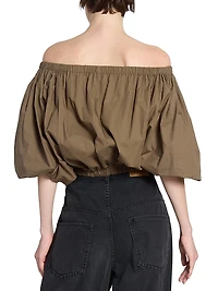 Bertille Poplin Crop Top