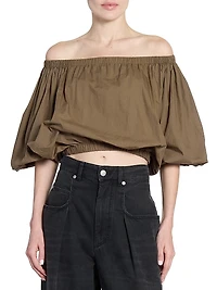 Bertille Poplin Crop Top