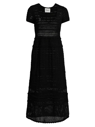 Aurore Open-Knit Cotton Dress
