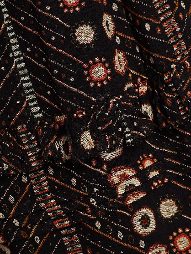 Diya Printed Cotton Maxi Skirt