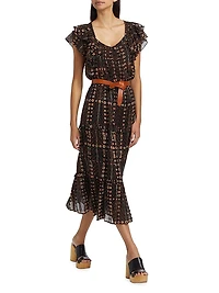 Diya Printed Cotton Maxi Skirt