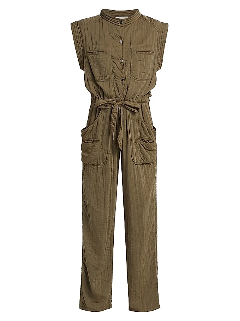 Suzie Woven Tie-Waist Jumpsuit