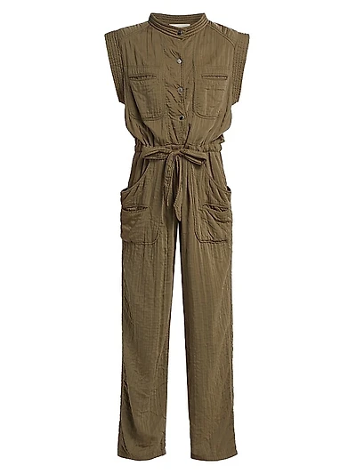 Suzie Woven Tie-Waist Jumpsuit