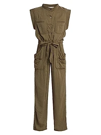 Suzie Woven Tie-Waist Jumpsuit
