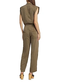 Suzie Woven Tie-Waist Jumpsuit