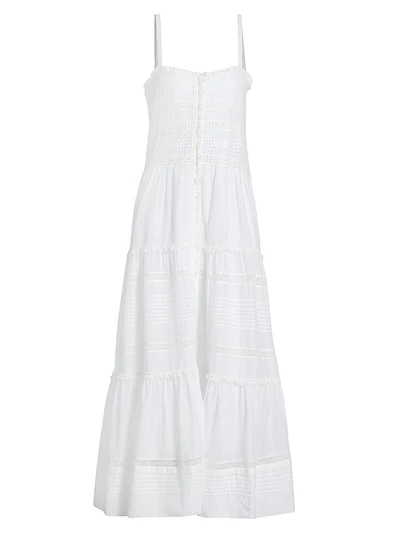 Divine Cotton & Lace Maxi Dress