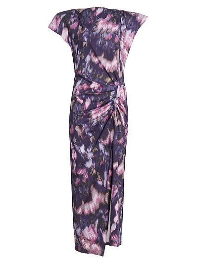 Nadela Printed Cotton Jersey Maxi Dress