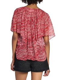 Neslya Printed Georgette Top