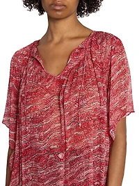 Neslya Printed Georgette Top