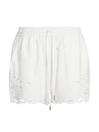 Safa Eyelet Drawstring Shorts