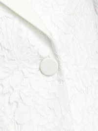 Zoya Lace Cotton-Blend Single-Breasted Blazer