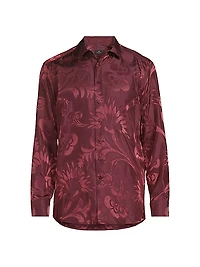 Exploded Paisley Satin Shirt