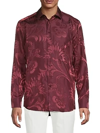 Exploded Paisley Satin Shirt