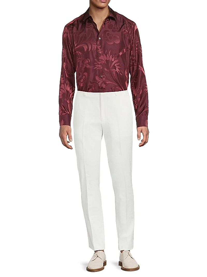 Exploded Paisley Satin Shirt