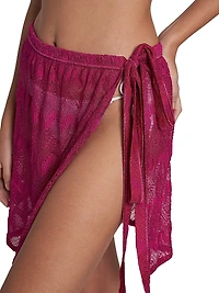 Chevron Knit Cover-Up Skirt