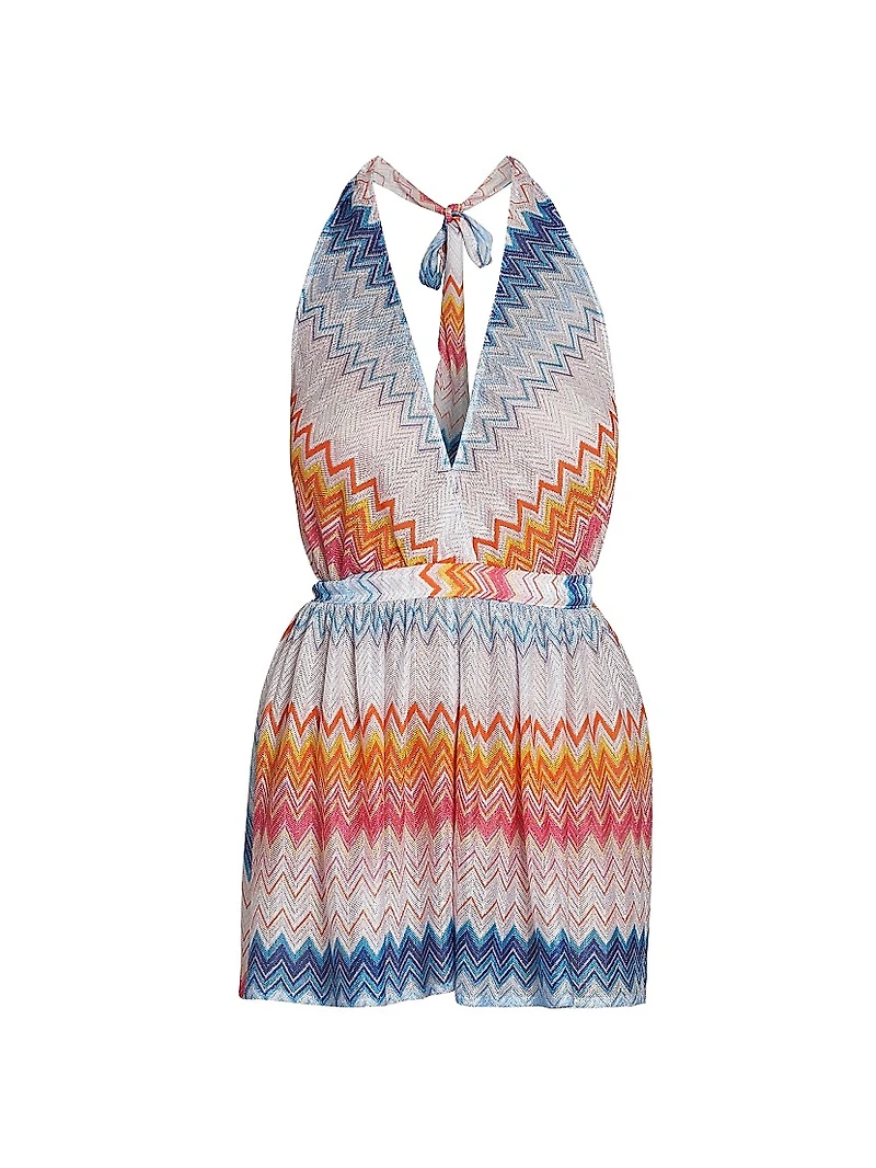 Chevron Halterneck Romper