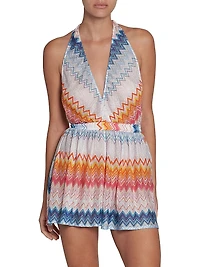 Chevron Halterneck Romper