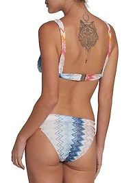Rashel Shaded Chevron 2-Piece Bikini Set
