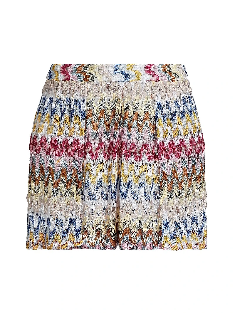 Raschel Lace Cover-Up Miniskirt