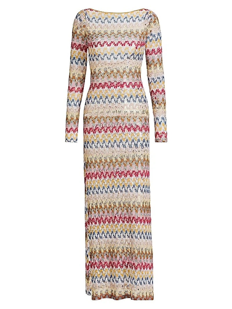 Raschel Lace Cover-Up Maxi dress