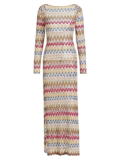 Raschel Lace Cover-Up Maxi dress