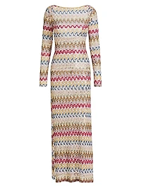 Raschel Lace Cover-Up Maxi dress
