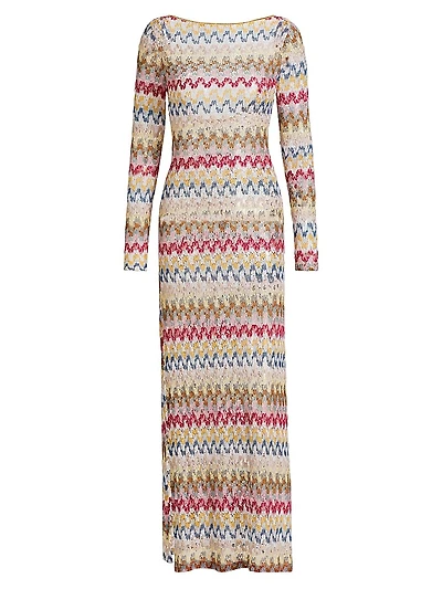 Raschel Lace Cover-Up Maxi dress