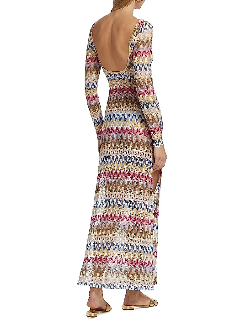 Raschel Lace Cover-Up Maxi dress