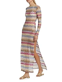 Raschel Lace Cover-Up Maxi dress