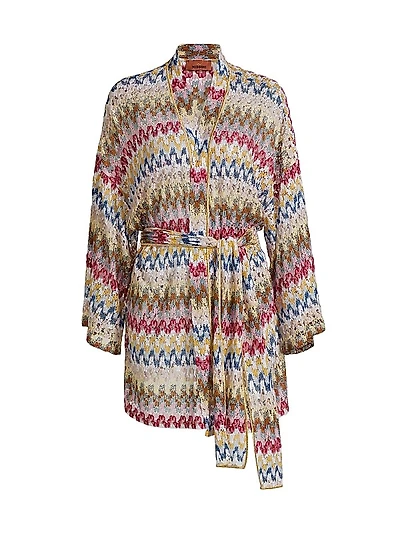 Raschel Lace Cover-Up Shirtdress