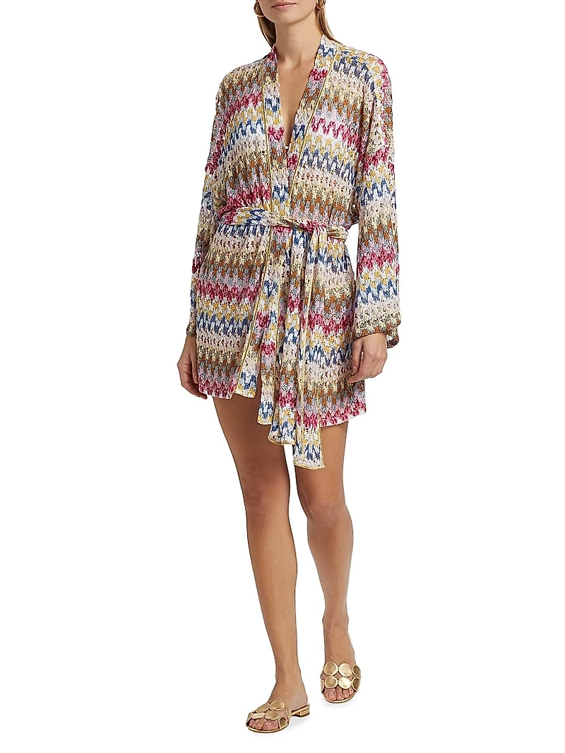 Raschel Lace Cover-Up Shirtdress