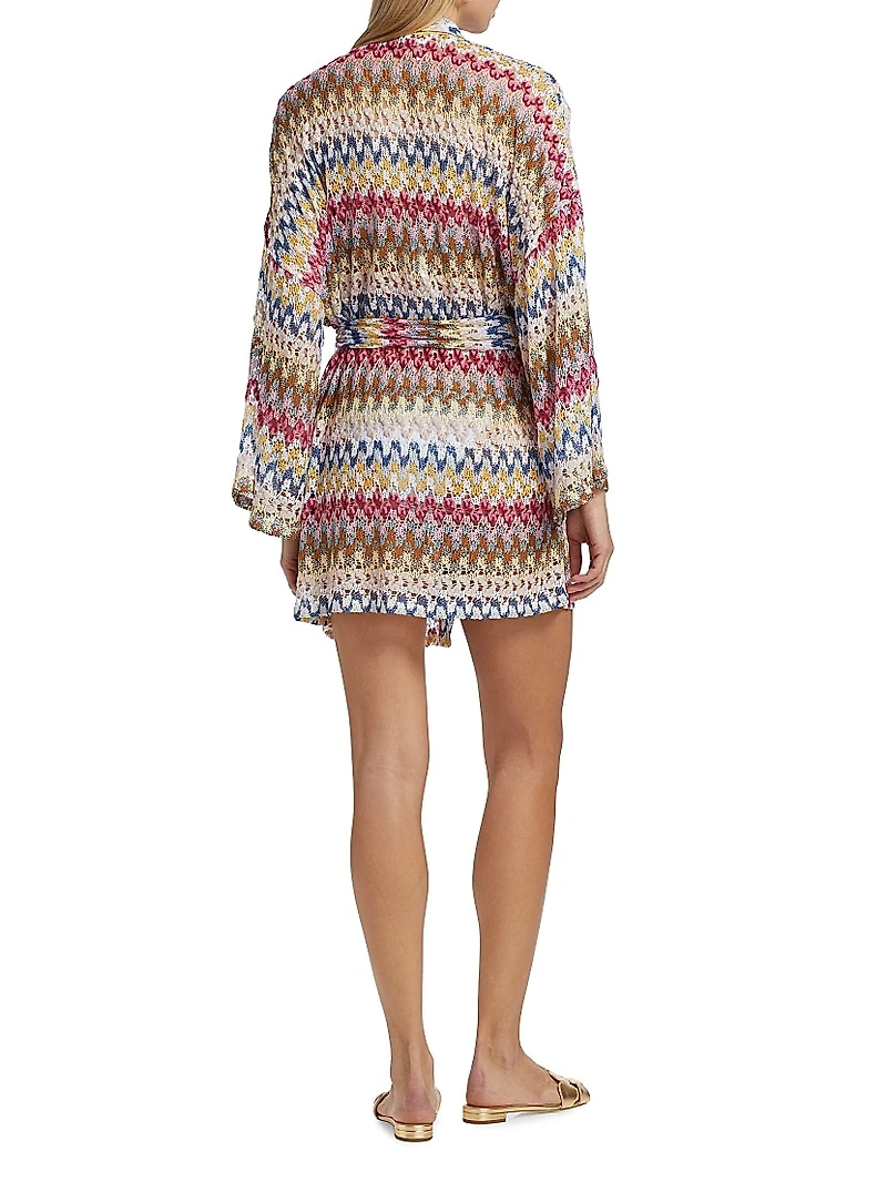 Raschel Lace Cover-Up Shirtdress