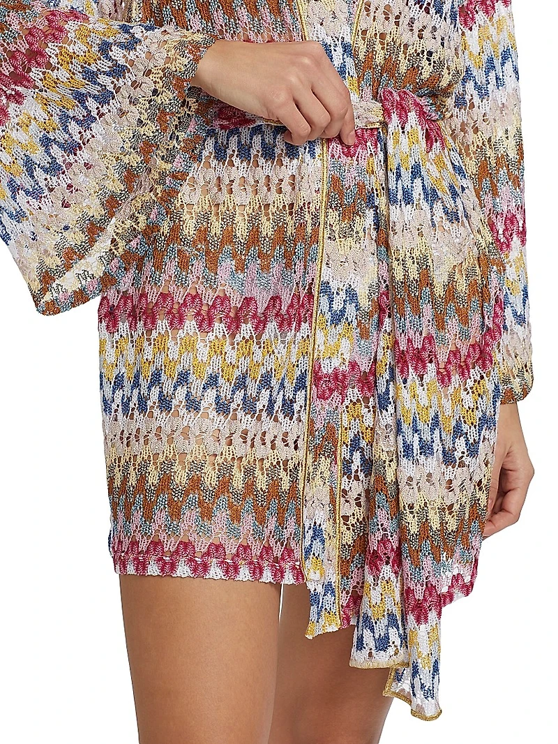 Raschel Lace Cover-Up Shirtdress