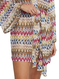 Raschel Lace Cover-Up Shirtdress