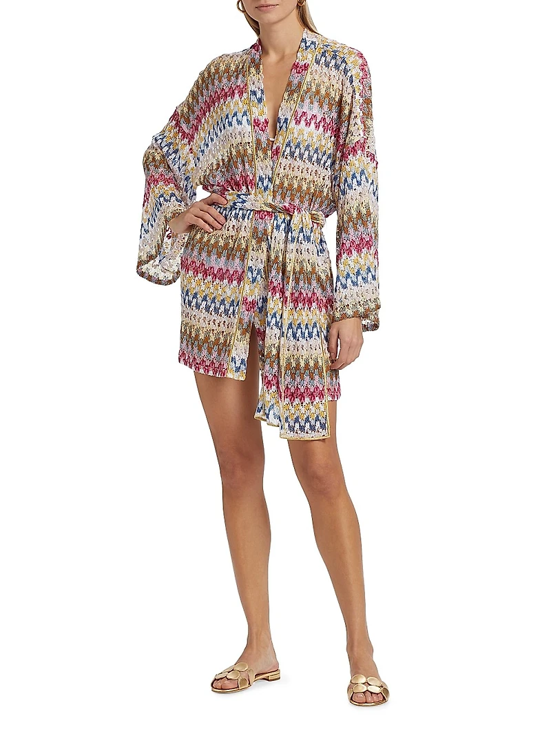 Raschel Lace Cover-Up Shirtdress