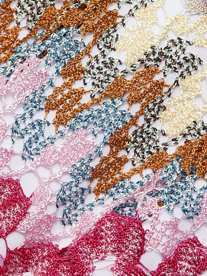 Chevron Lamé Underwire Bikini