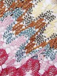 Chevron Lamé Underwire Bikini