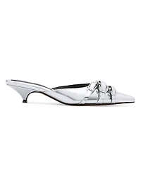 The Emma Metallic Leather 35MM Kitten Pumps