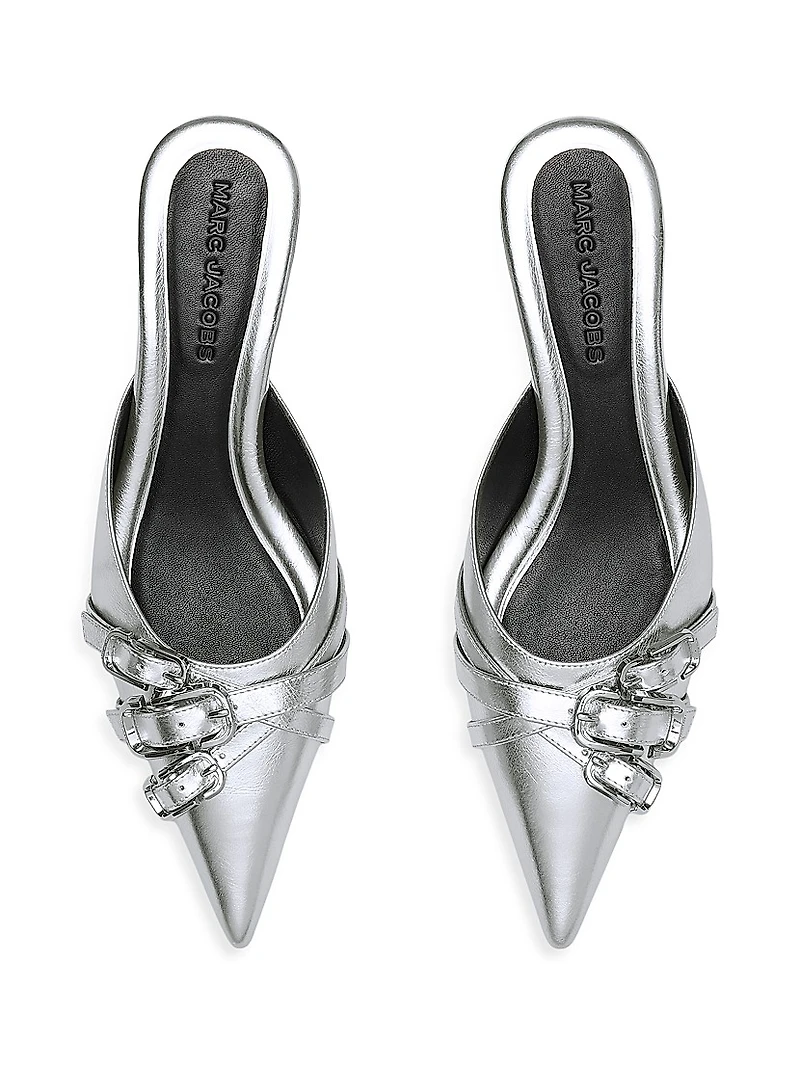 The Emma Metallic Leather 35MM Kitten Pumps