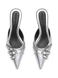 The Emma Metallic Leather 35MM Kitten Pumps