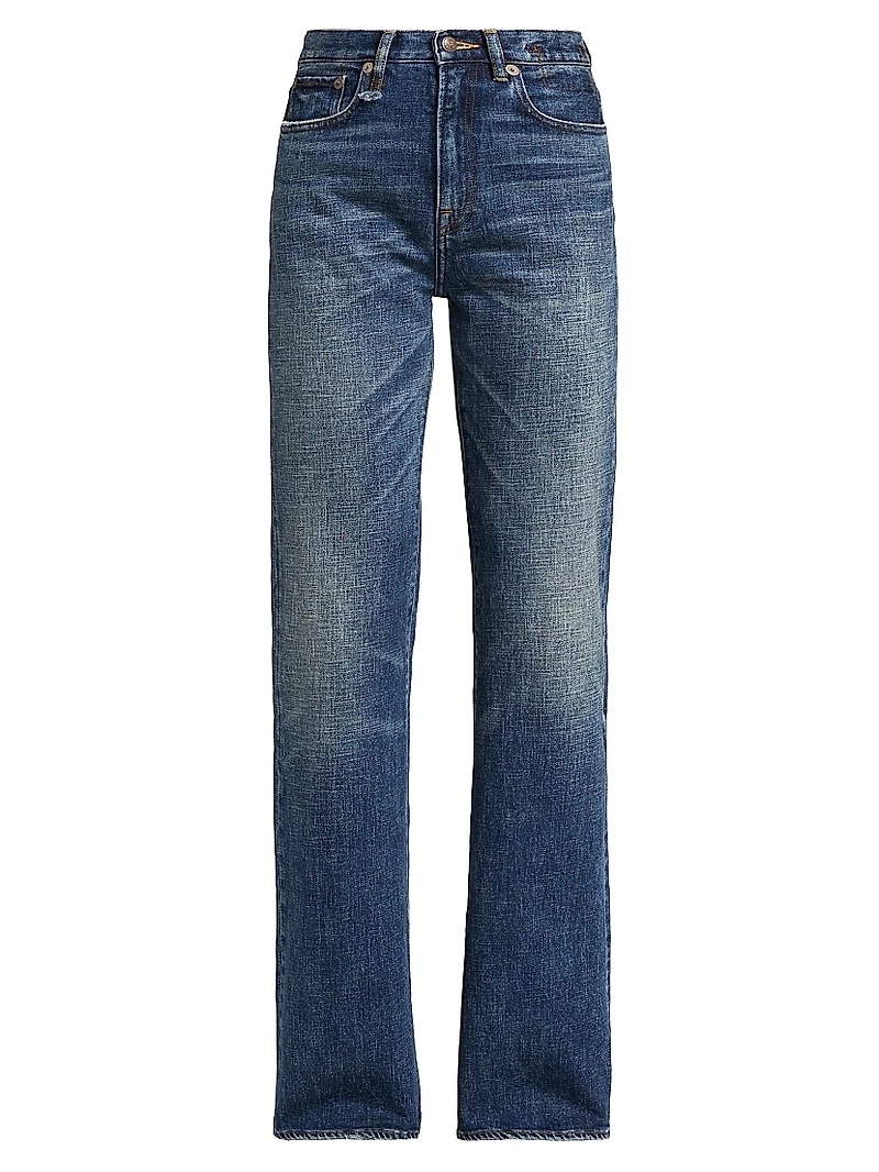 Jane Stretch High-Rise Straight-Leg Jeans