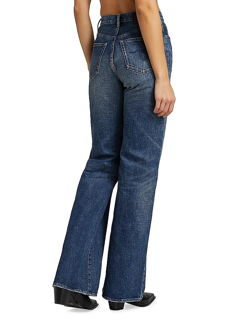 Jane Stretch High-Rise Straight-Leg Jeans