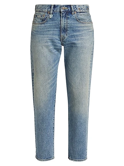 Boyfriend Mid-Rise Tapered Jeans