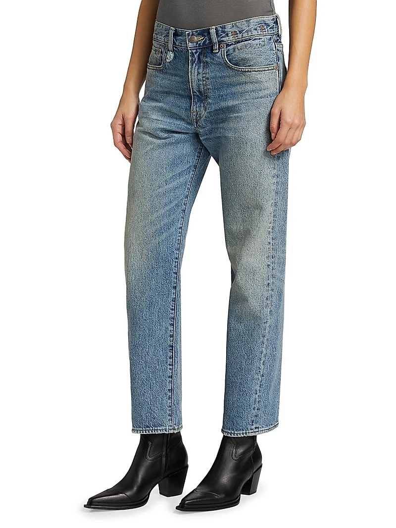 Boyfriend Mid-Rise Tapered Jeans