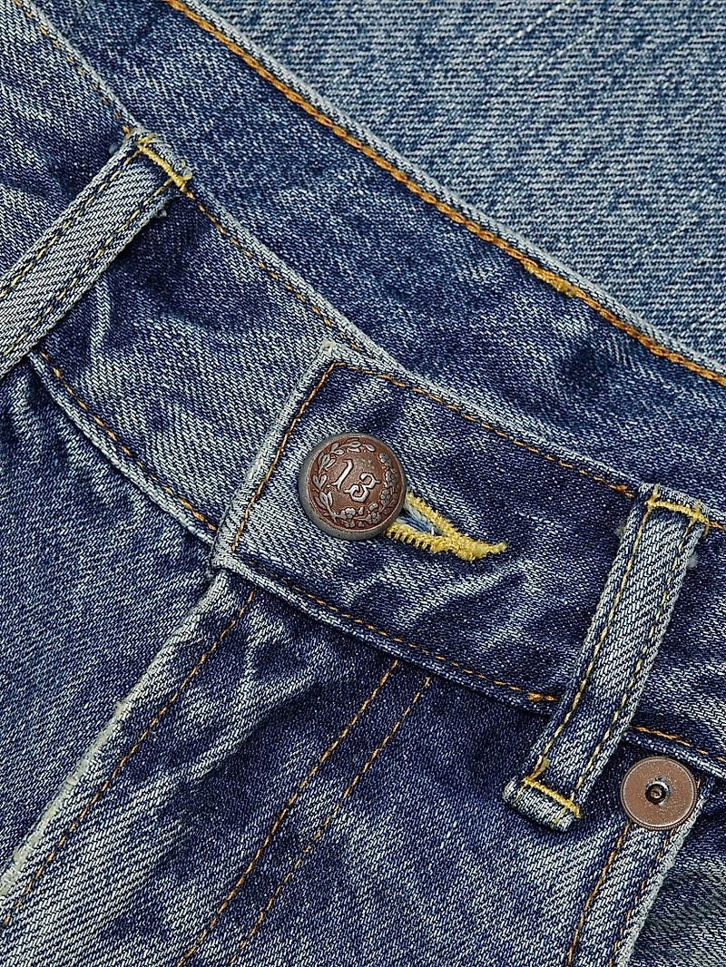 Boyfriend Mid-Rise Tapered Jeans