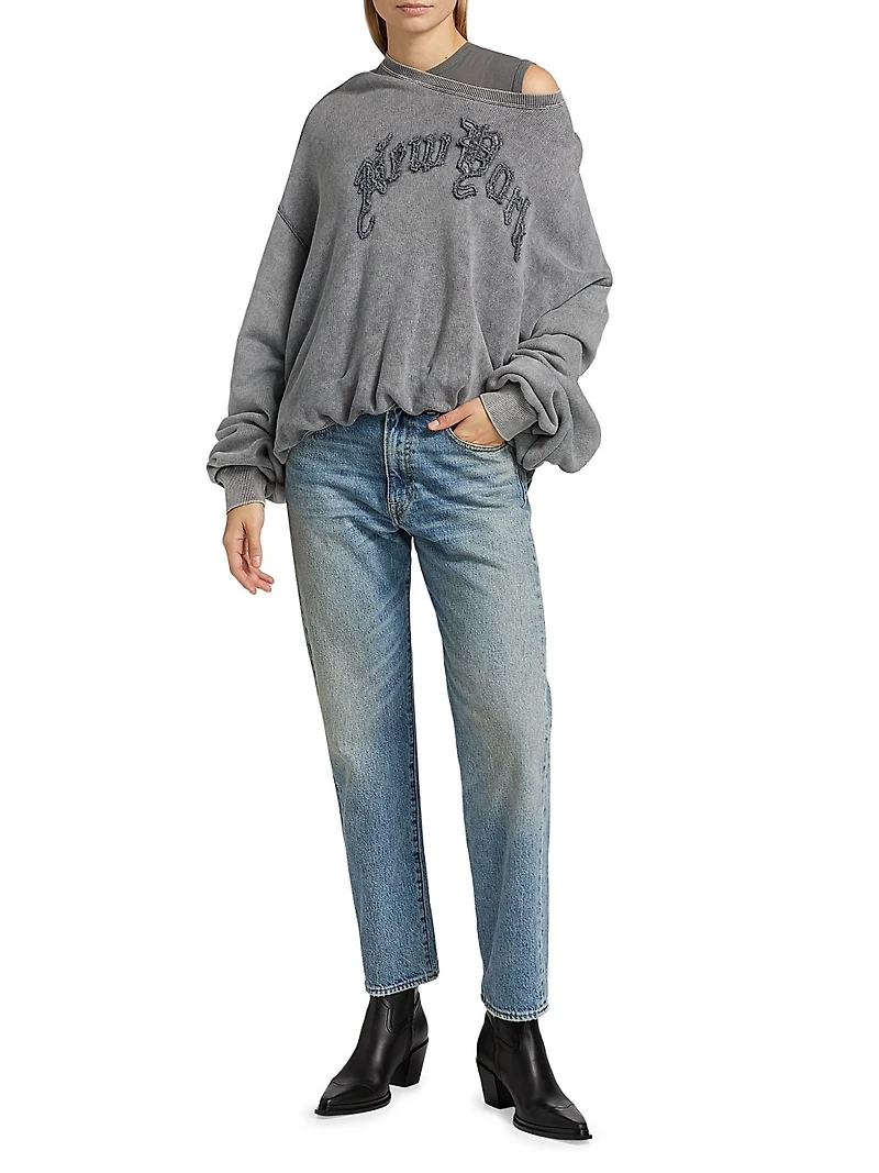 Boyfriend Mid-Rise Tapered Jeans