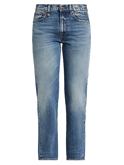 Romeo Mid-Rise Straight-Leg Jeans